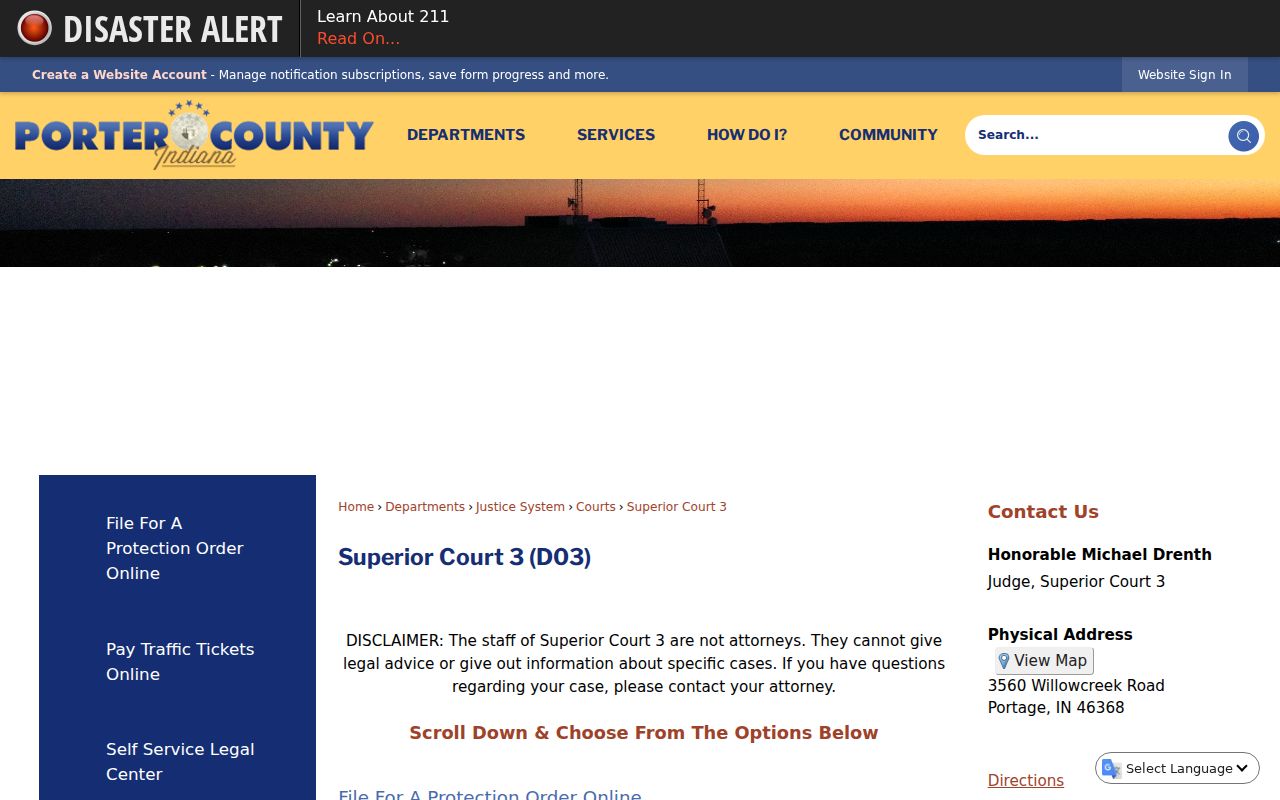 Portage court docket access at the Porter County annex